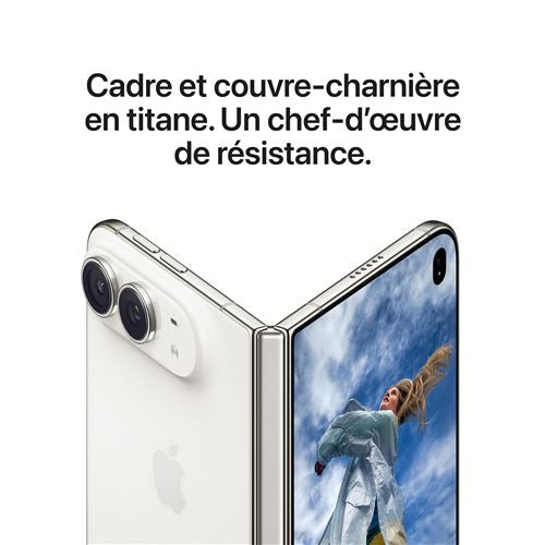 Apple iPhone Duo 256 Go — Blanc Stellaire | 5G Double eSIM | Écran Pliant