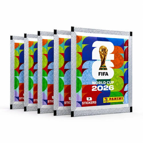 Pack 10 pochettes Panini FIFA World Cup 2026 avec 70 stickers officiels à collectionner