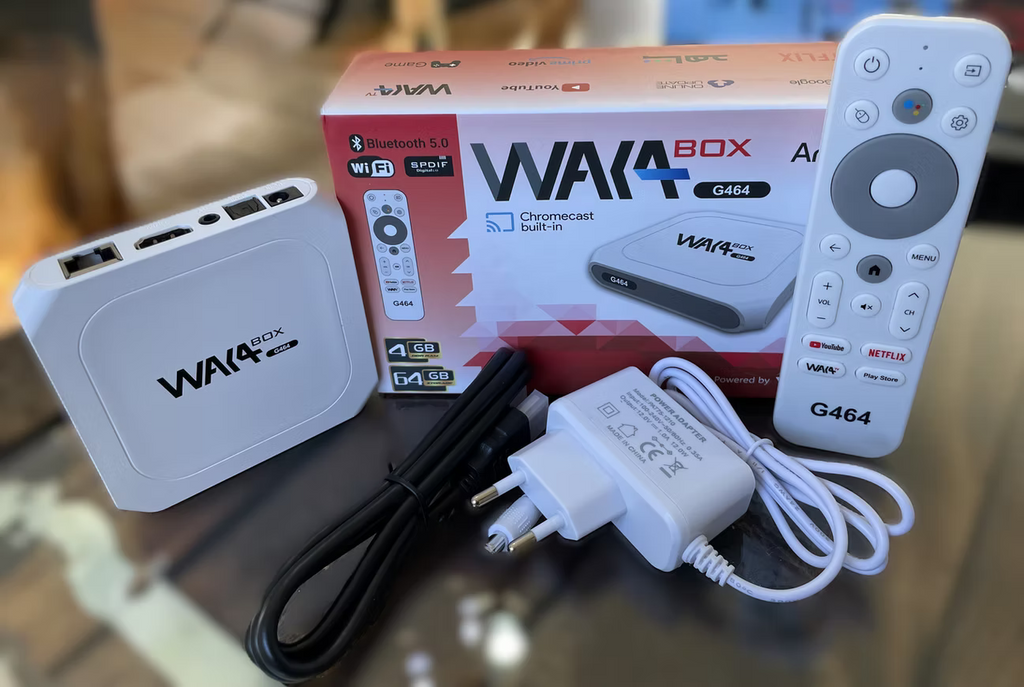 WAKA BOX a216 – Box Android TV Certifié Google + 15 Mois Waka TV Inclus