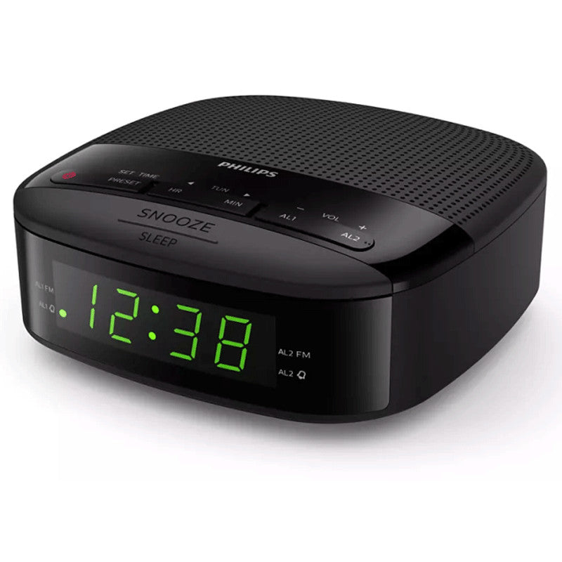 Radio-réveil Philips TAR3205/98 noir – FM et double alarme