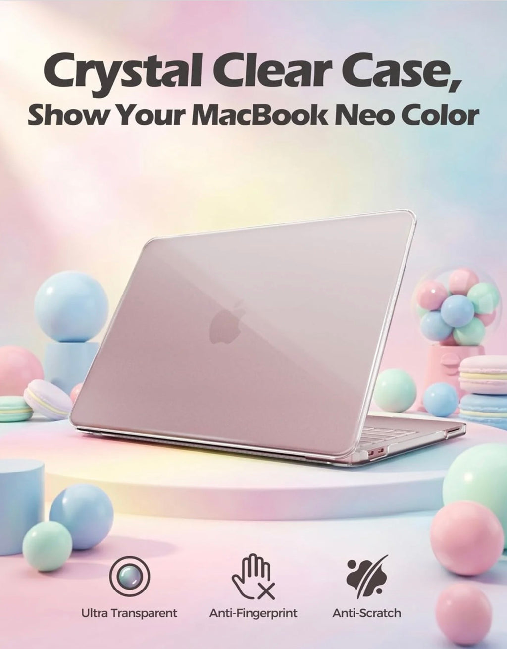 Coque Rigide COBLUE Air Shell MAC-K4 pour MacBook Neo – Blanc