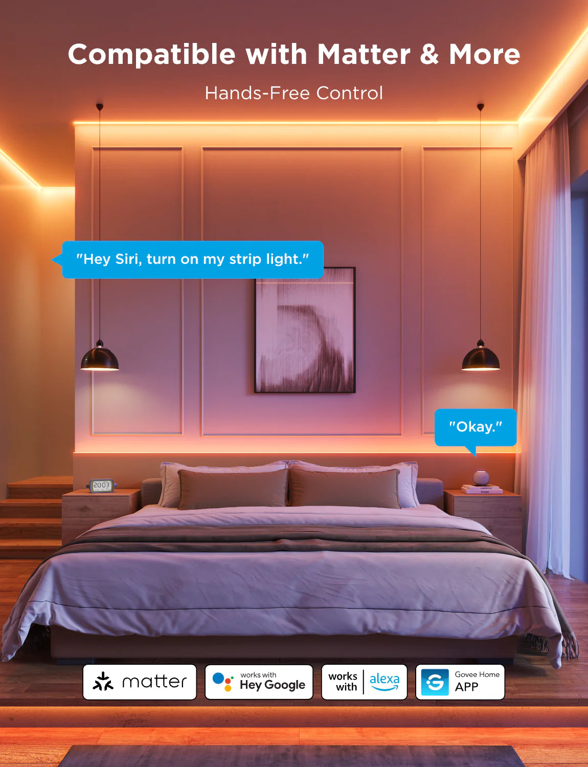 Bande lumineuse COB Govee Pro 5 mètres