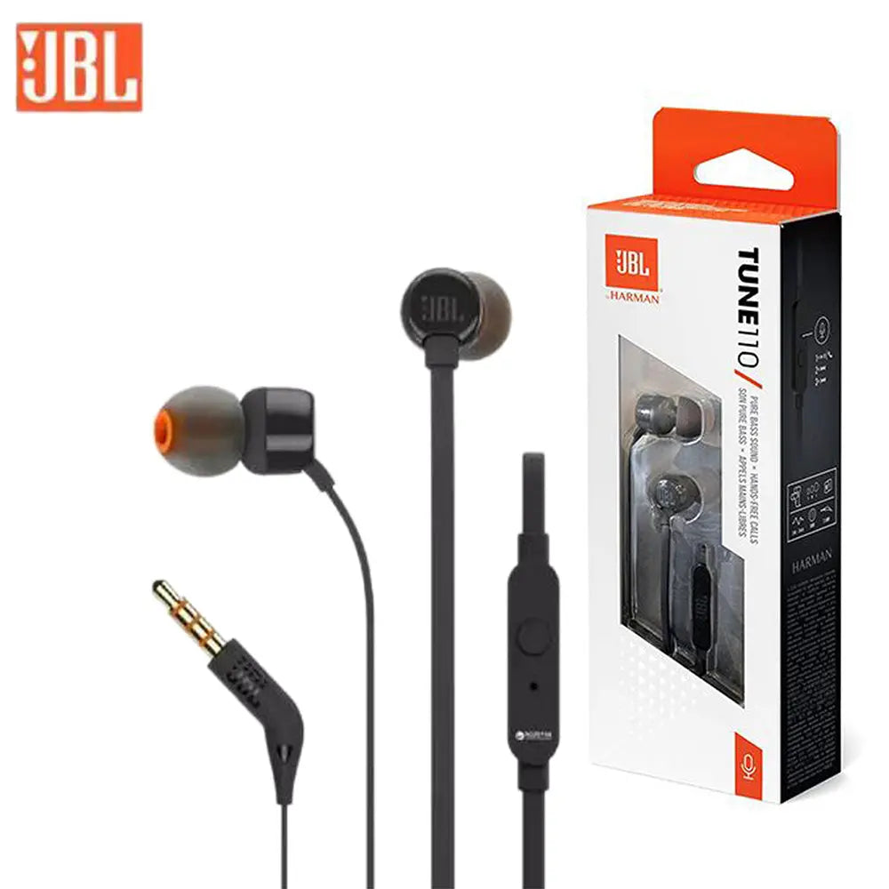 Ecouteurs Filaire JBL Tune 110 Noir Hizem World