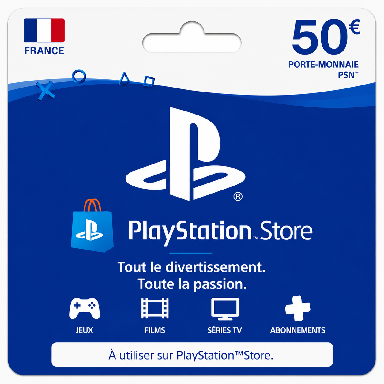Carte Cadeau PlayStation Store – 50€