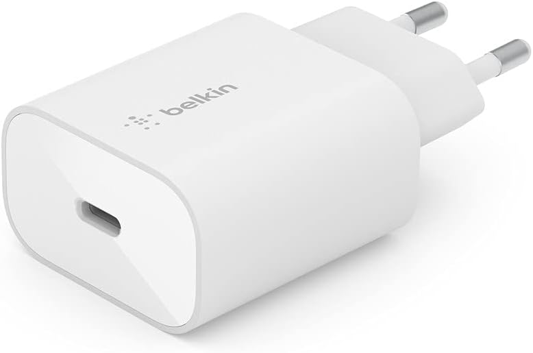 Chargeur Rapide Secteur Belkin USB-C 25W - Blanc