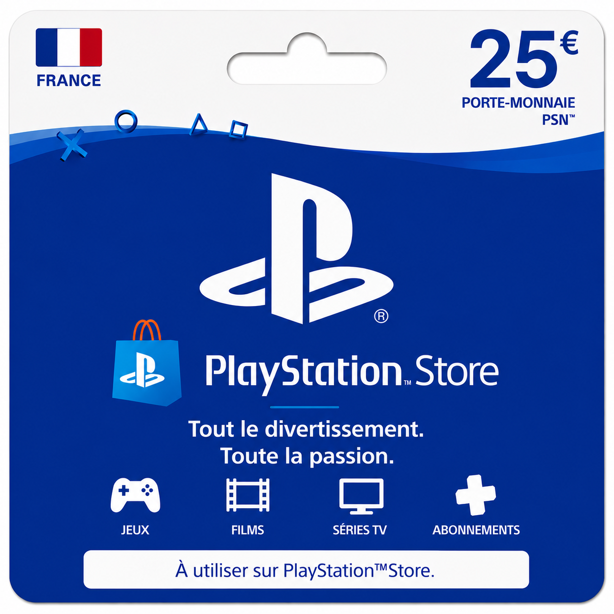 Carte PlayStation Store 25€
