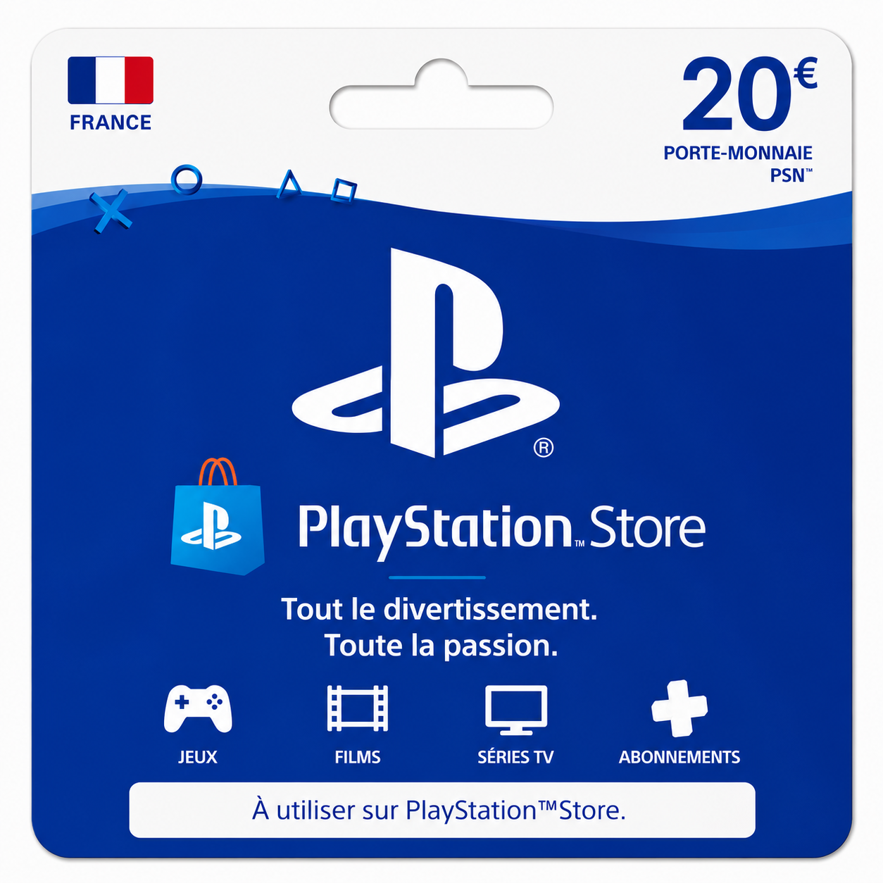 Carte Cadeau PlayStation Store – 20€