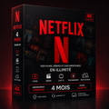 Abonnement NETFLIX 4 mois Hizem World