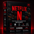 Abonnement NETFLIX 8 mois Hizem World