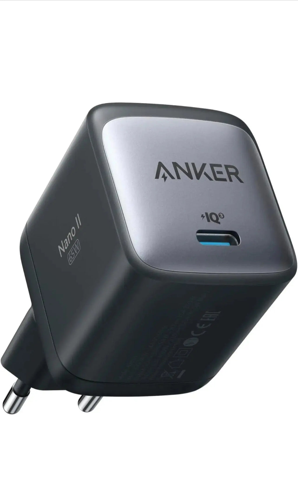 Chargeur Anker Nano II 65W USB-C GaN compatible MacBook iPhone Samsung et iPad