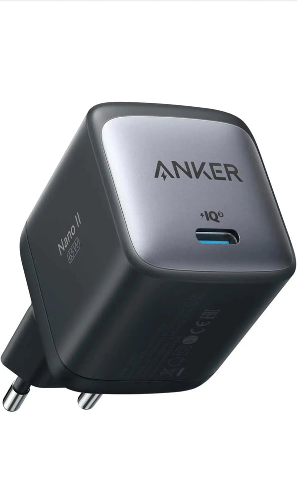 Chargeur Anker Nano II 65W USB-C GaN compatible MacBook iPhone Samsung et iPad