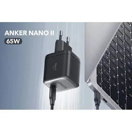 Chargeur Anker Nano II 65W USB-C GaN compatible MacBook iPhone Samsung et iPad