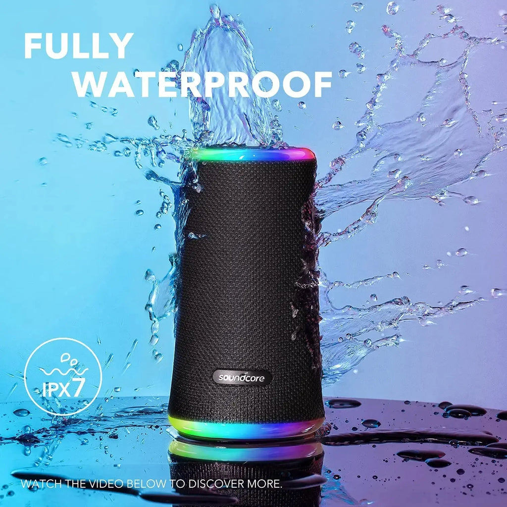 Anker Soundcore Flare 2 enceinte Bluetooth 20W avec éclairage RGB, son 360° et étanchéité IPX7 disponible chez HizemWorld Tunisie