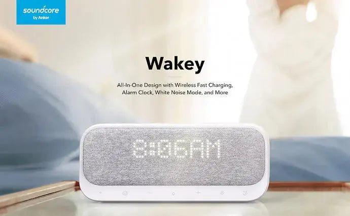 Anker Wakey radio réveil Bluetooth avec chargeur sans fil, enceinte audio et double alarme