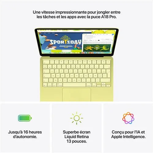 Apple MacBook Neo 13" 512 Go SSD 8 Go RAM Puce A18 Pro – Indigo avec Touch ID Hizem World