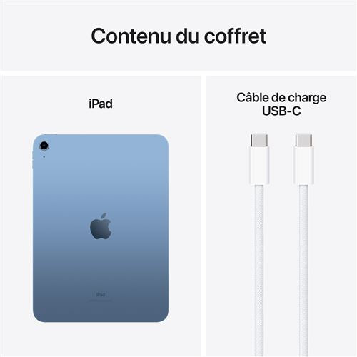 Apple iPad 10,9'' 64 Go Bleu Wifi 10ème Génération