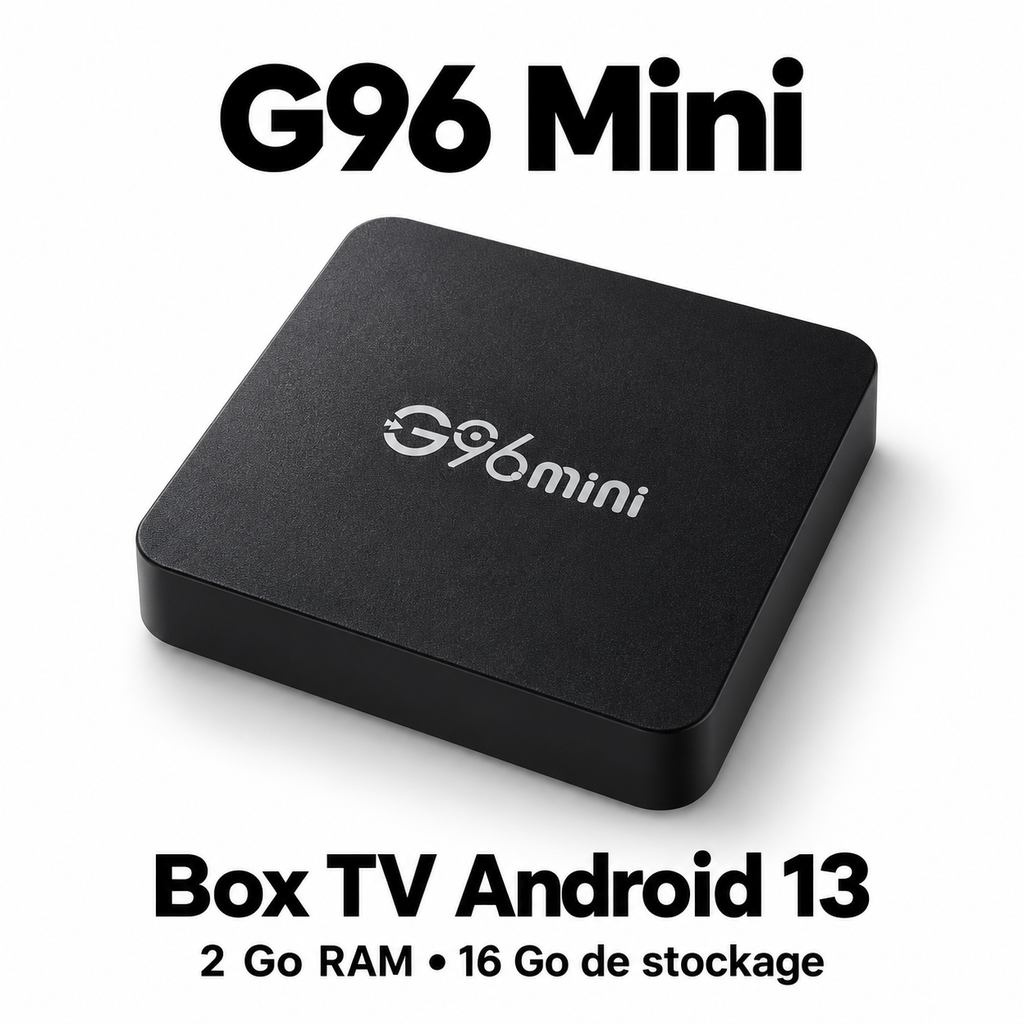 Box TV Android 13 G96 Mini – 2 Go RAM / 16 Go