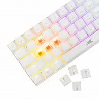 Clavier Gamer Filaire BARACUDA BGK-03211 Dolphin – White Red | Style & Performance Gaming Hizem World