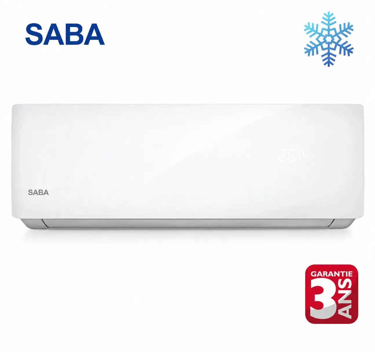 Climatiseur SABA 18000 BTU  mural blanc pour maison et bureau en Tunisie