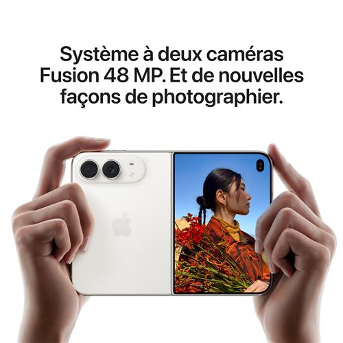 Apple iPhone Duo 256 Go — Blanc Stellaire | 5G Double eSIM | Écran Pliant