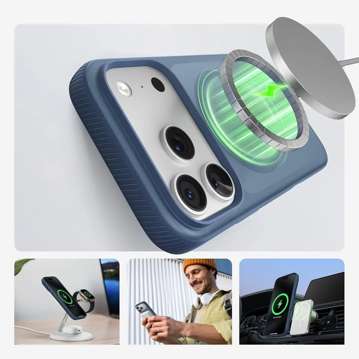 Étui Belkin 17PRO MAX BLEU   Protection Élégante et Résistante Hizem World