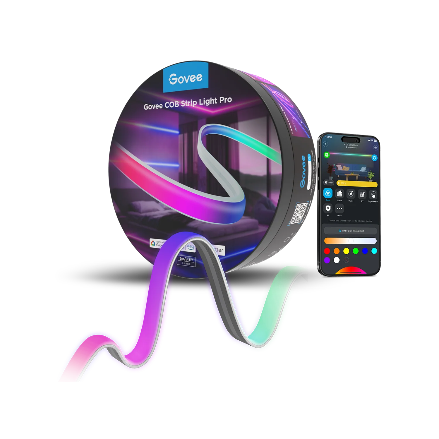 Bande lumineuse COB Govee Pro 5 mètres