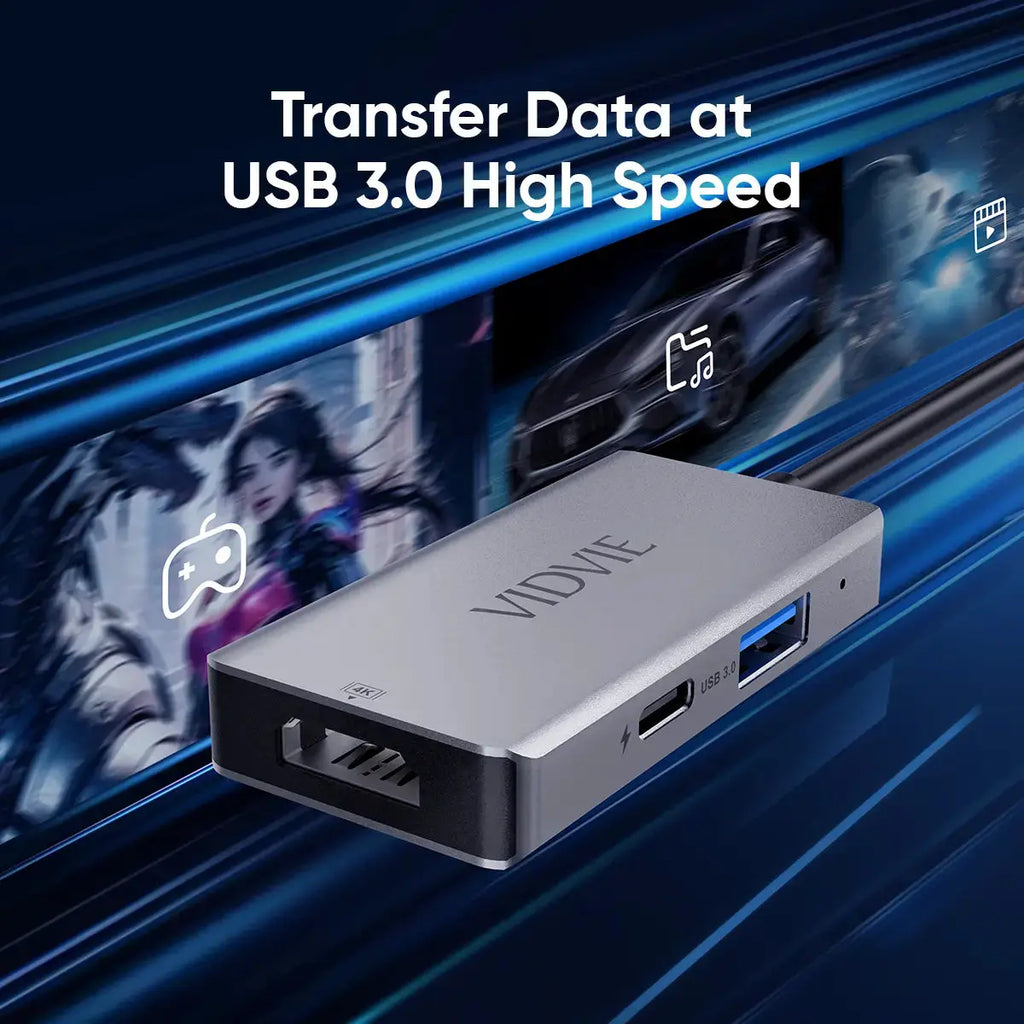 Hub 3 en 1 USB-C – Simplicité, performance & connectivité Hizem World