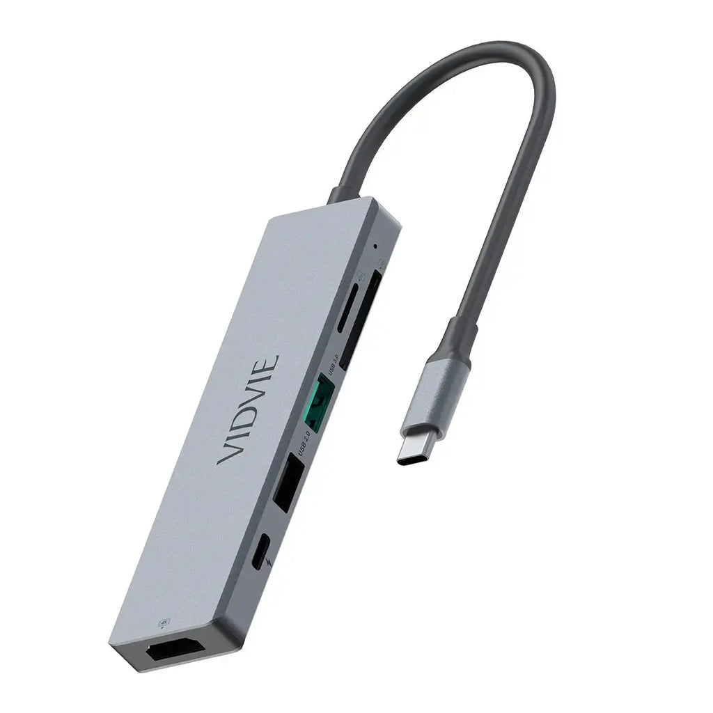 Hub USB-C VIDVIE HUB03 – Station Multiport Compacte HDMI 4K & USB | Prix Tunisie Hizem World