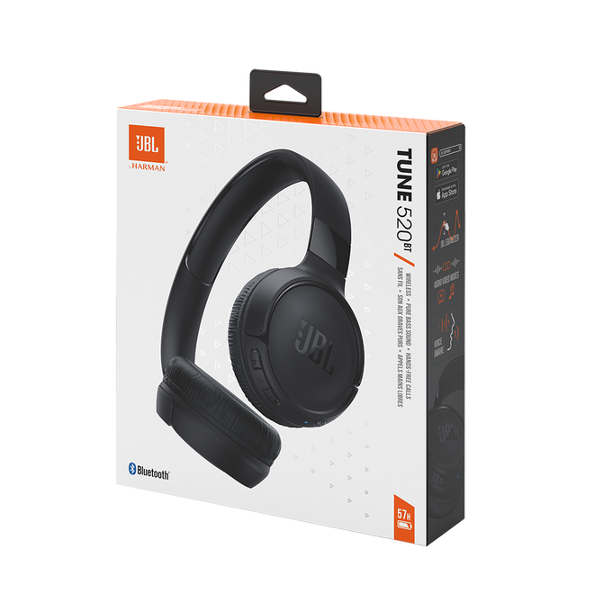 Casque Bluetooth JBL Tune 520BT Noir