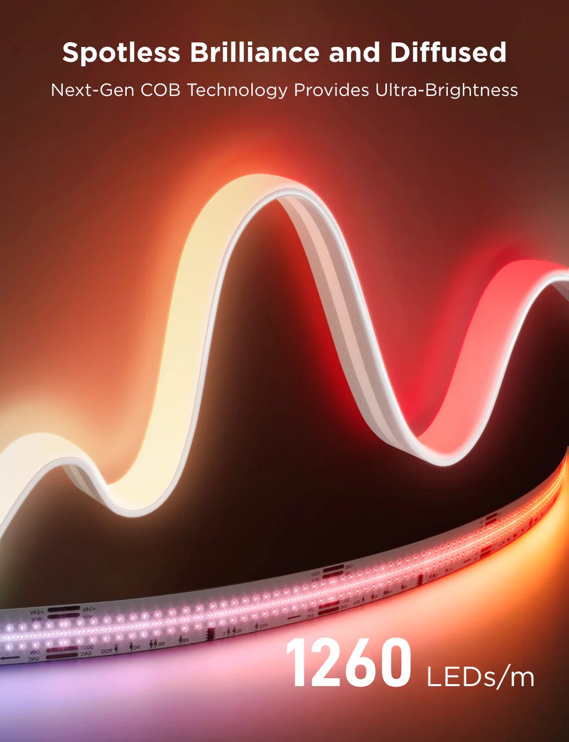 Bande lumineuse COB Govee Pro 5 mètres