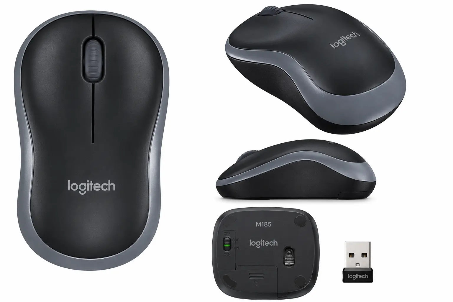 Logitech M185 – Souris Sans Fil 2,4 GHz | 12 Mois Autonomie | Plug & Play
