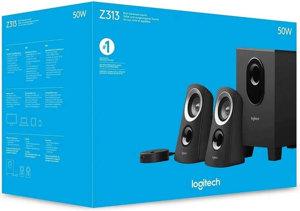 Logitech Z313 — Système Audio 2.1 avec Subwoofer 25W