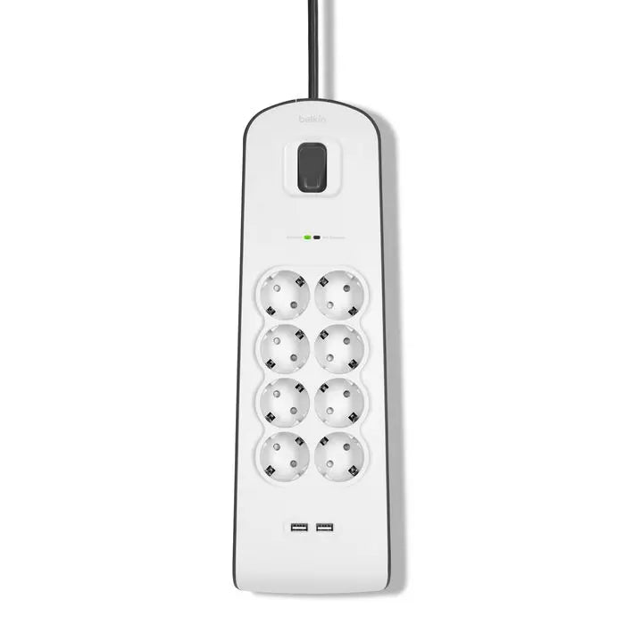 Multiprise Parafoudre Belkin BSV804VF2M-V2 – 8 prises + USB (2m) Hizem World