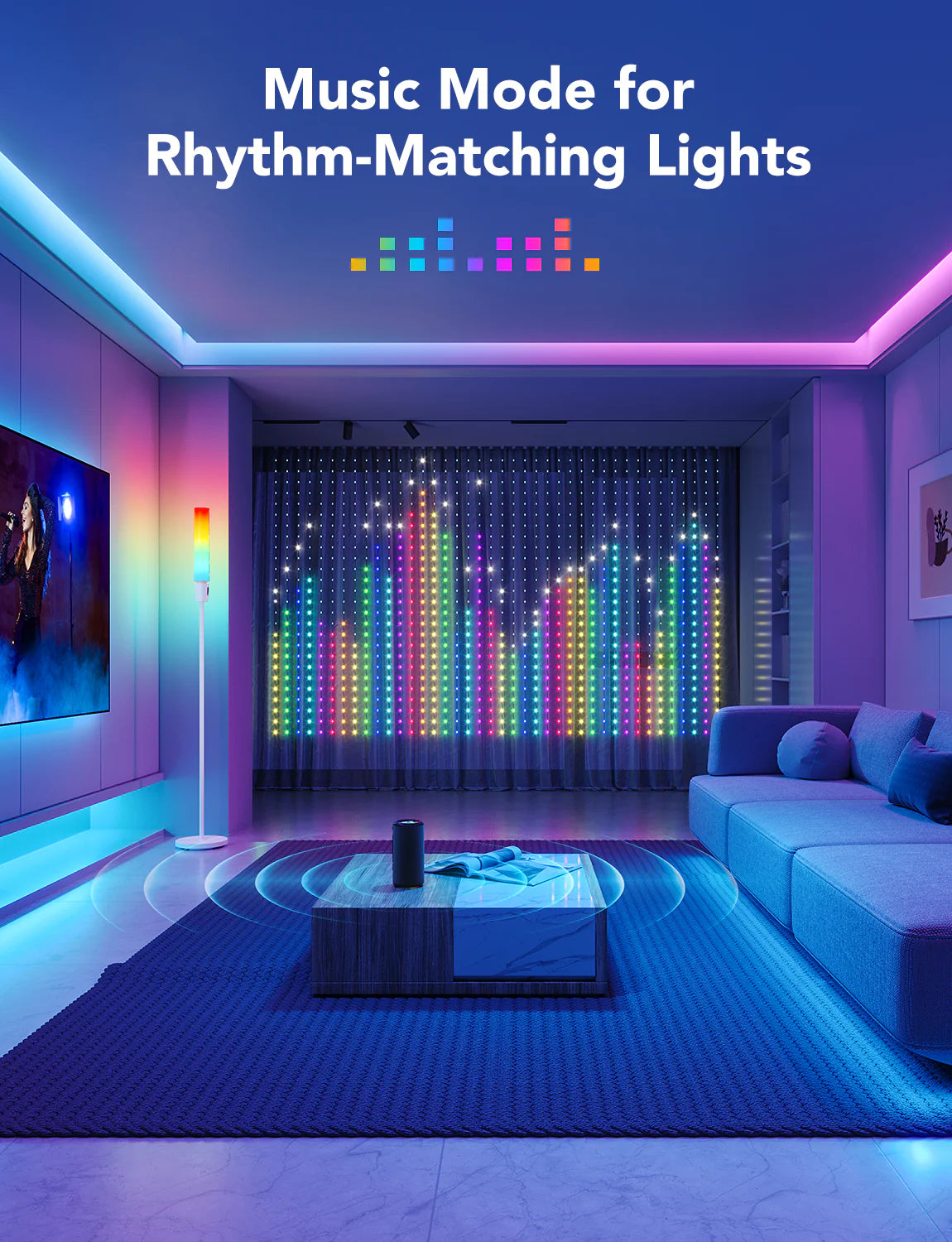 Guirlandes lumineuses Govee curtain light