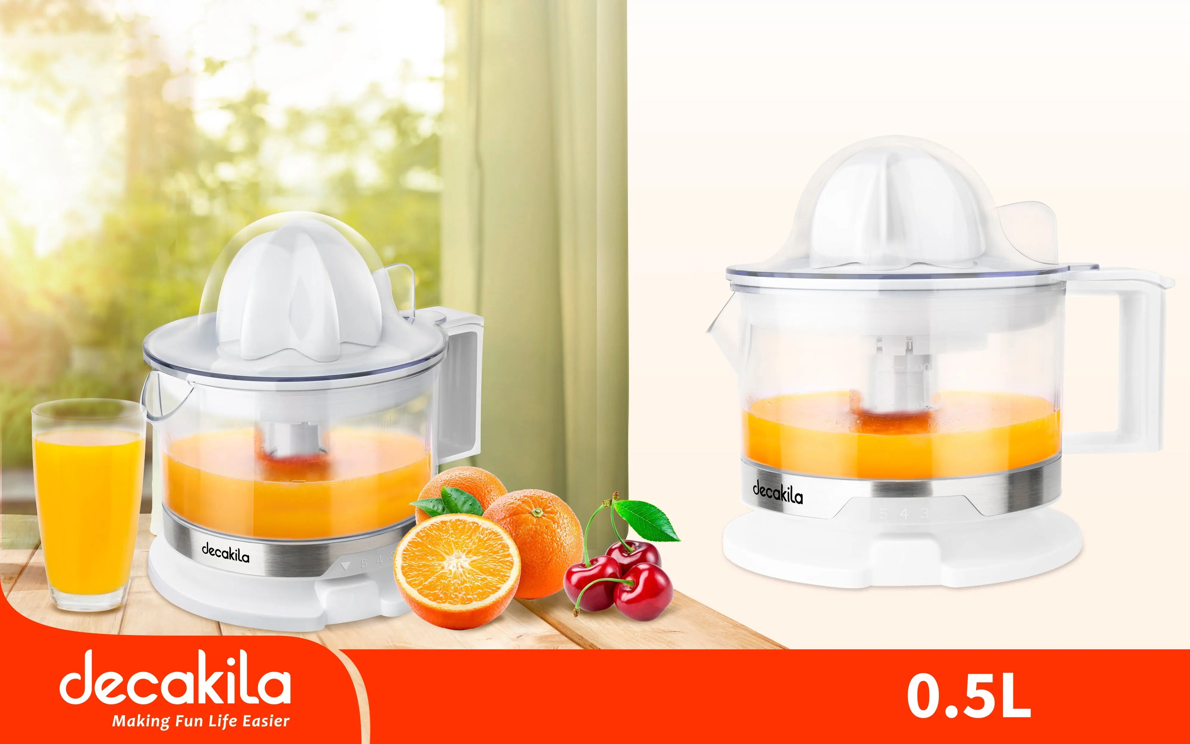 Presse Agrume Decakila KEJC006W 40W Blanc Hizem World