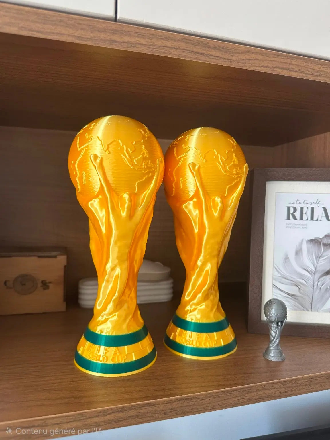 Réplique Trophée Coupe du Monde 25 cm – Édition Collector Premium