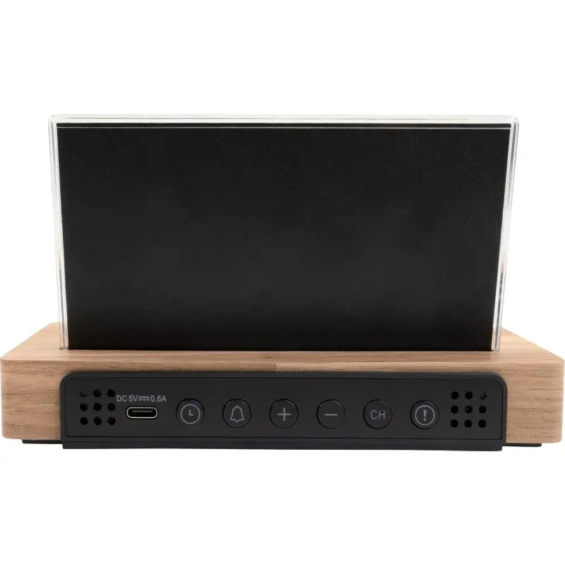 Réveil & Station Météo Thomson CT600 avec Socle en Bois Hizem World