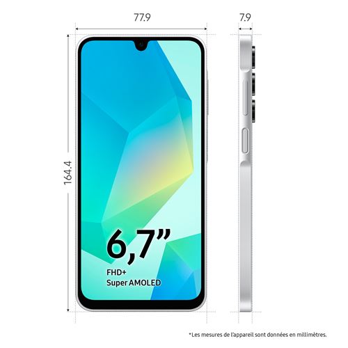 Samsung Galaxy A16 6,7" 128 Go Gris