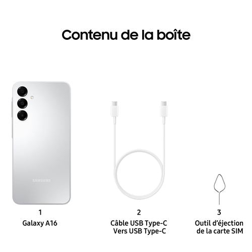 Samsung Galaxy A16 6,7" 128 Go Gris
