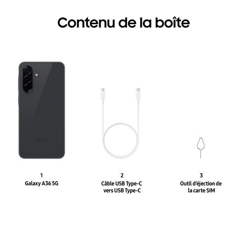 Samsung Galaxy A36 6,7" 5G  128 Go Noir