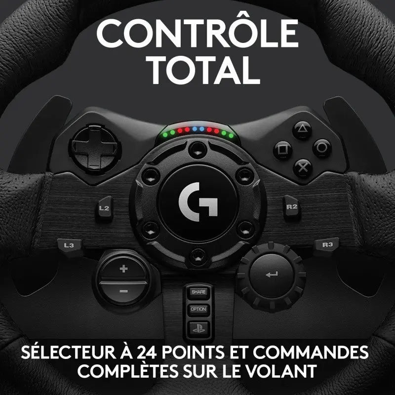 Volant de Course Logitech G923 avec Pédales pour PC / PS4 / PS5 – TRUEFORCE Force Hizem World