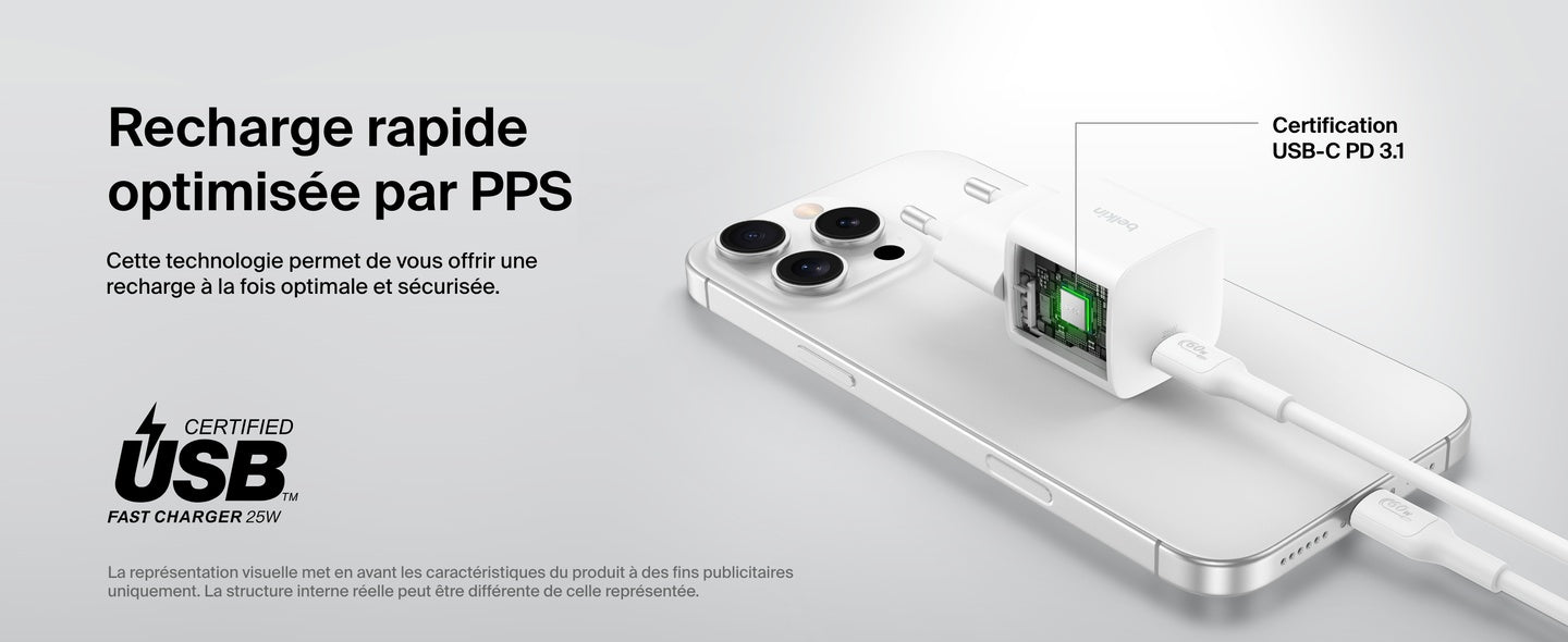 BoostCharge Chargeur secteur USB-C compact (20 W)