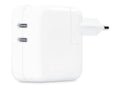 Adaptateur secteur Apple double USB-C 35 W Blanc – Hizem World Tunisie