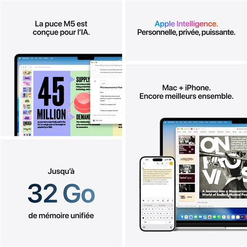 Apple MacBook Air 15 pouces M5 Minuit – vue 9 – Hizem World Tunisie