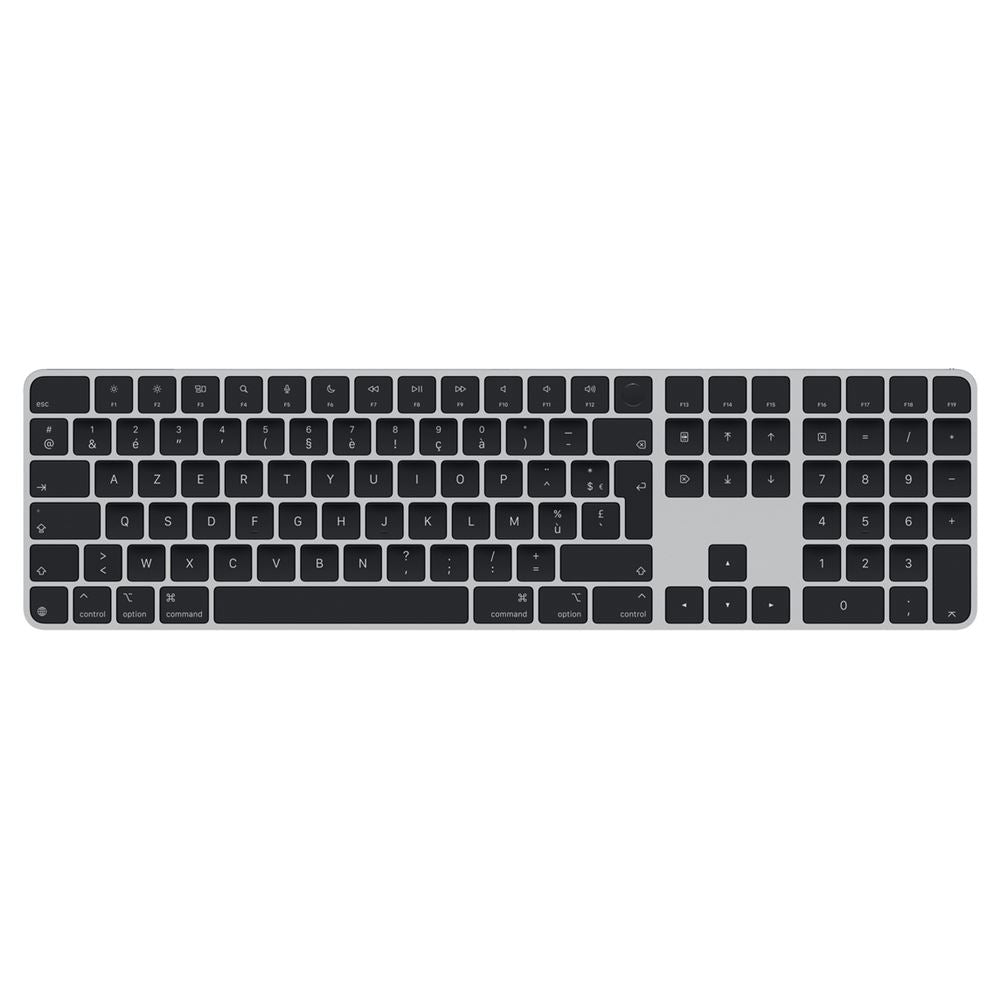 Apple Magic Keyboard AZERTY avec Touch ID et pavé numérique Noir – Hizem World Tunisie