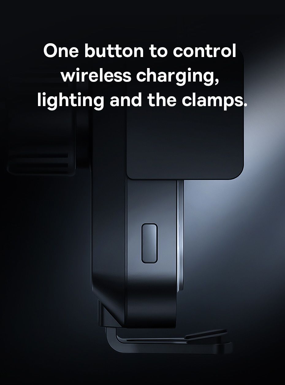 Baseus Halo 15 W – Support voiture avec chargeur sans fil – vue 3