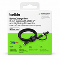 Belkin BoostCharge Pro 2-en-1 USB-C et Lightning 60W 1,5m