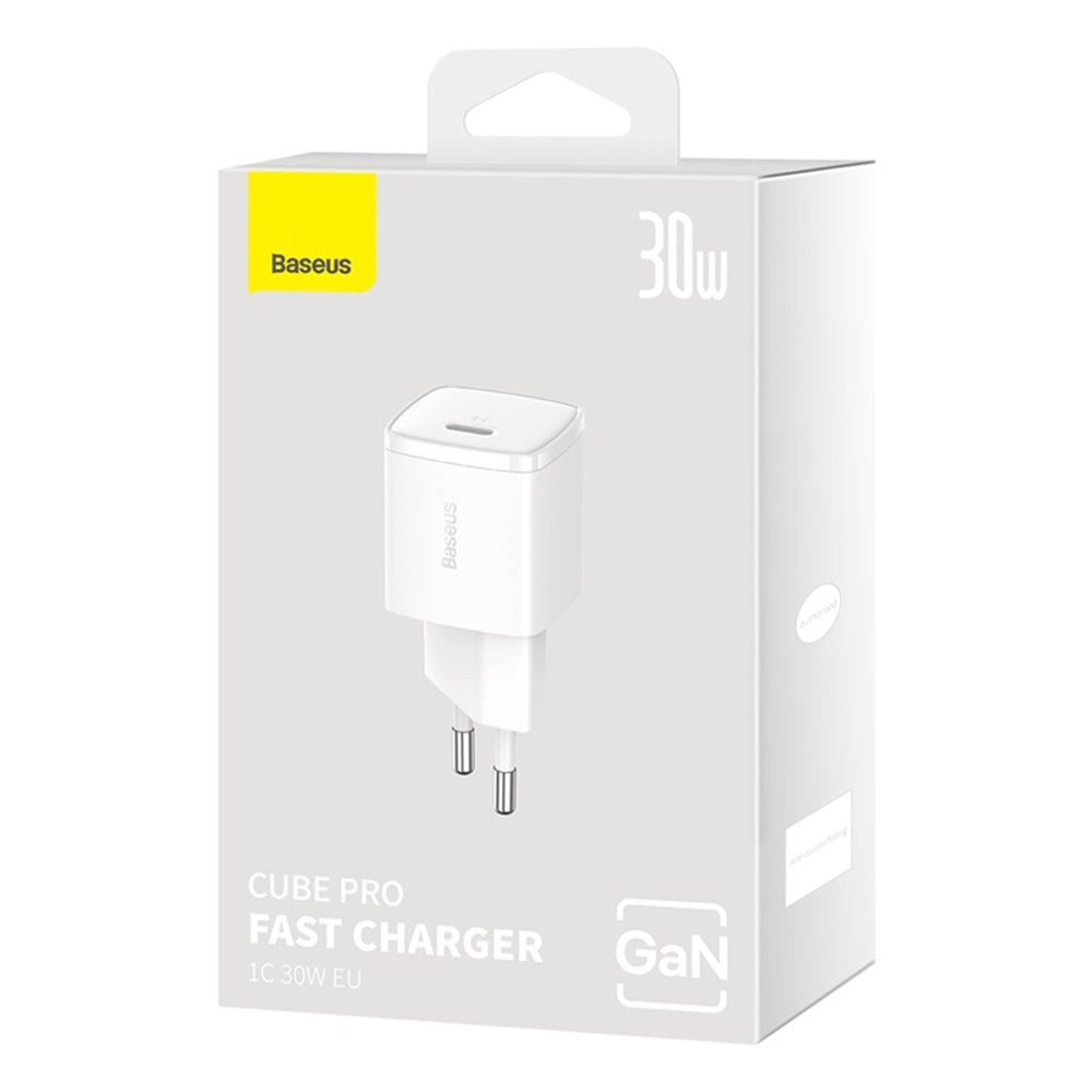 Chargeur secteur Baseus Super Si USB-C Power Delivery 30 W blanc – Hizem World Tunisie