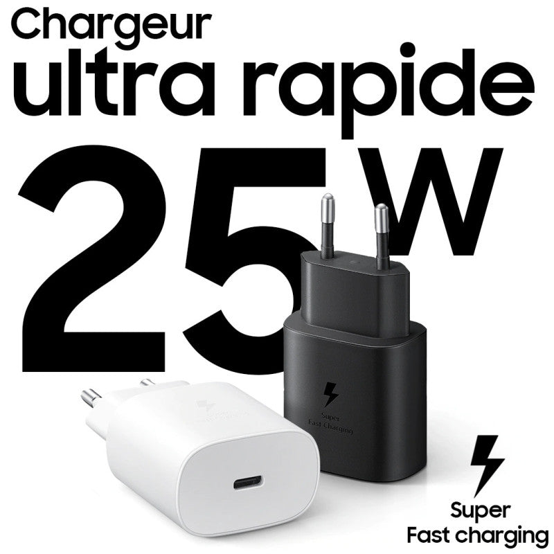 Chargeur Samsung ultra rapide 25W - vue 1