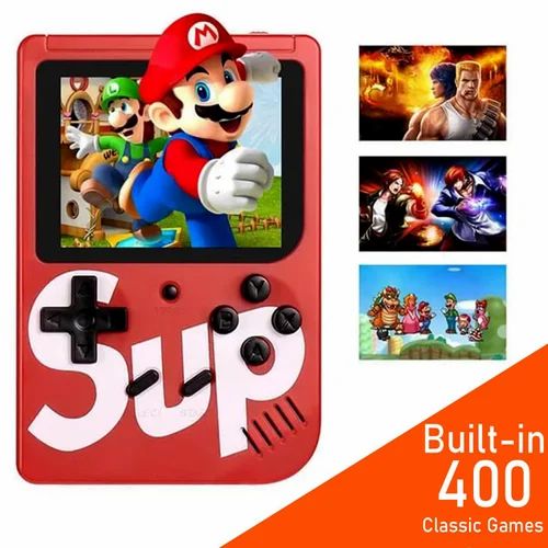 Console de jeu portable SUP Game écran 3,5 pouces - 500 jeux rétro intégrés, compatible TV, pour enfants